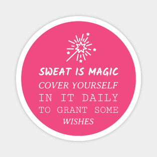 Funny Sassy Fitness Motivation T-Shirt Magnet